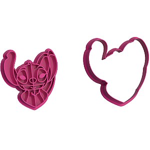 Marcador e Cortador  Alienígena Azul e Rosa 6cm