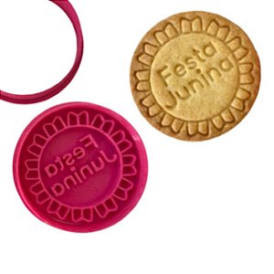 Marcador e Cortador Festa Junina 2 para biscoitos e pasta americana