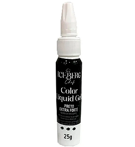 Corante Liquid Gel (PRETO EXTRA FORTE) Iceberg - 25g