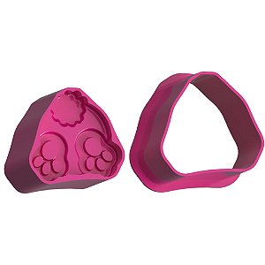 Coelho de Costas (Páscoa)  - Ejetor Modelador para Brigadeiros