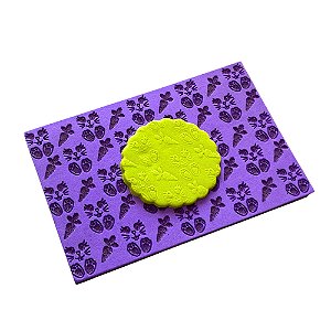 Textura Emborrachada para Pasta Americana - Coelhinho e Cenoura