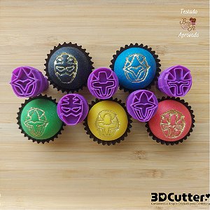 Carimbos para Docinhos Brigadeiro  Power Rangers