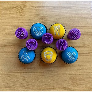 Carimbos para Docinhos Brigadeiro Heróis X