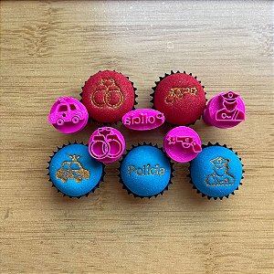 Carimbos para Docinhos Brigadeiro Polícia