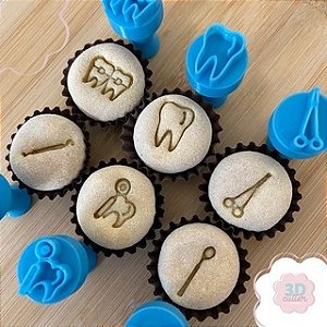 Carimbos para Docinhos Brigadeiro Dentista