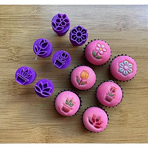 Carimbos para Docinhos Brigadeiro Flores 2