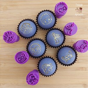 Carimbos para Doces Brigadeiro - Princesa  Pequena Sereia
