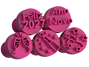 Carimbo para Docinhos Brigadeiro Ano Novo