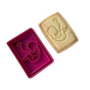 Marcador e Cortador/Dia Das Mães (Bebê) para biscoitos e pasta americana