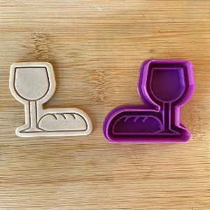 Marcador Cálice e Pão- 5,5cm  ( Páscoa)