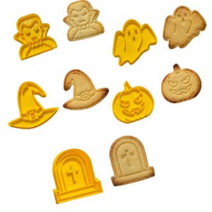 Kit Cortadores e Marcadores Halloween - 5cm