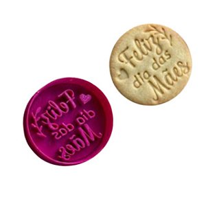 Cortador e marcador Feliz Dia das Mães ( Modelo 04) para biscoitos e pasta americana