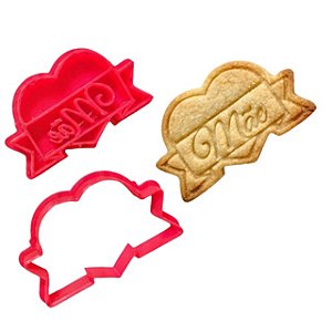 Cortador e Marcador Coração Mãe - 4,5cm