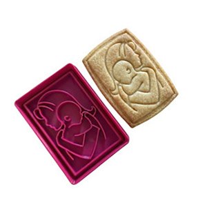 Marcador e cortador /Dia Das Mães (Mãe e Filho) para biscoitos e pasta americana