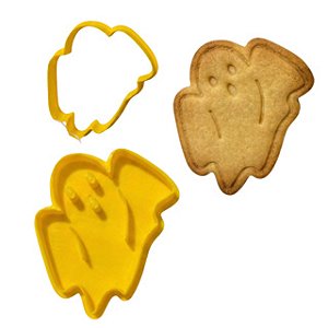 Marcador e Cortador Fantasma Halloween Para Pasta Americana e Biscoitos
