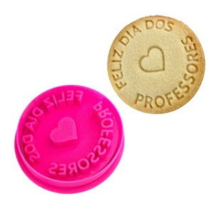 Marcador e Cortador Feliz Dia Dos Professores (Modelo 02) para biscoitos e pasta americana