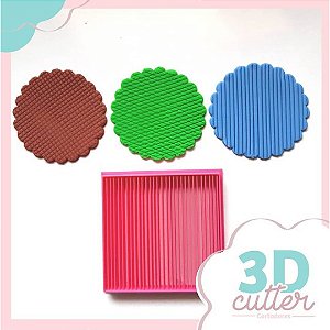 Marcador de Textura em Listras 3 em 1 - 7cm