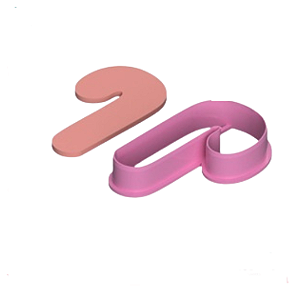 Cortador de Biscoito Natal - Bengala 7cm