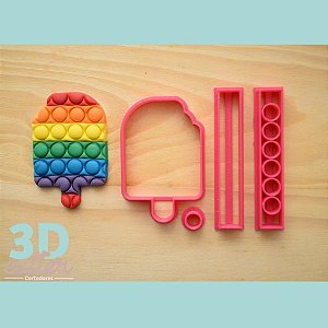 Cortador Pop It (Picolé) - 5cm