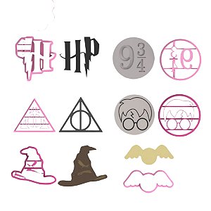 Kit  6 Modelos Cortadores HP (Harry) 5cm