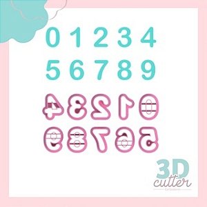 Kit Cortadores Numerais 2cm