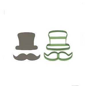 Cortador Cartola e Bigode 8,5cm