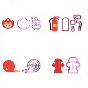 Kit Cortadores Corpo de Bombeiros - 5cm