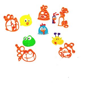 Kit Cortadores Turma da Galinha Musical 5cm