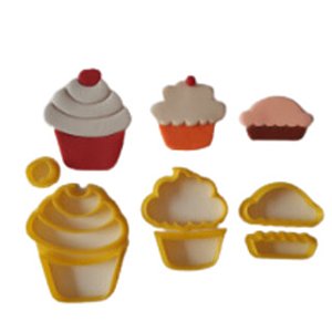Kit de Cortadores Tema Confeitaria 4 e 5cm
