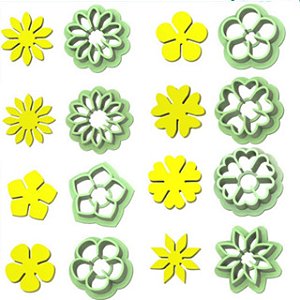 Kit Cortadores Mini Flores 2cm