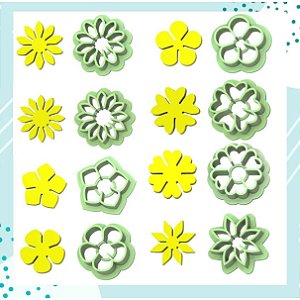 Kit Cortadores Mini Flores 2cm