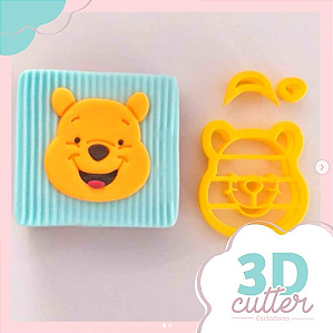 Kit Cortadores Turma Ursinho Amarelo - 5cm