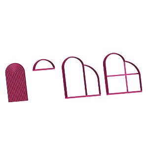 Cortador Portinha Arco Íris 9cm