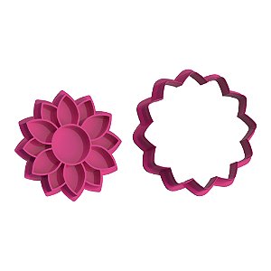 Marcador Flor Girassol para Pasta Americana - 5,5 cm