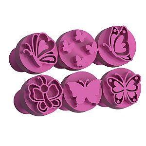 Carimbo para Doces Brigadeiros - Borboletas 2