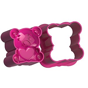 Urso com Coração (Dia dos Namorados) - Ejetor Modelador para Brigadeiros