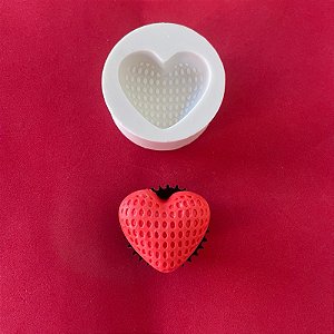 Molde de Silicone - Coração Detalhes (Dia dos Namorados)