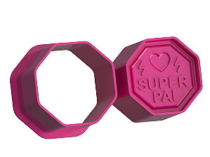 Super Pai (Dia dos Pais) -Ejetor Modelador para  Brigadeiros