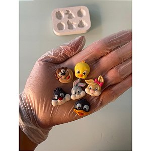 Molde de Silicone Alimentício para Apliques - Turma do Perna Longa