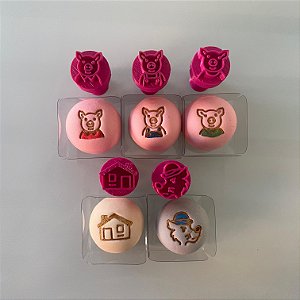 Carimbo para Doces Brigadeiro - Os 3 Porquinhos