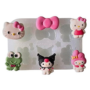 Molde de Silicone para Artesanato - Gatinha Japonesa