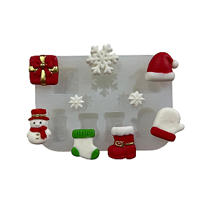 Molde de Silicone para Artesanato - Natal 2