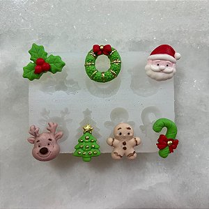 Molde de Silicone para Artesanato - Natal 1