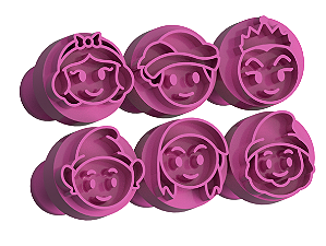 Carimbos para Doces Brigadeiros - Princesa de Neve 2