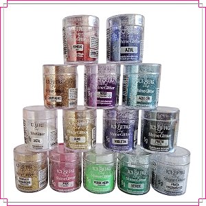Glitter Glow Corante Pó Decorativo  Comestível Iceberg 5g