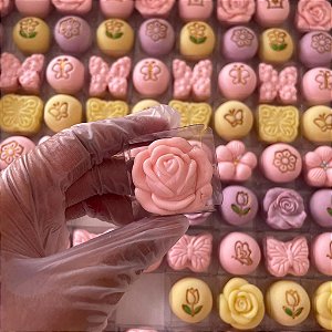 Molde de Silicone para apliques de Artesanato - Rosa Modelo 02