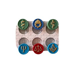 Molde de Silicone para apliques de Artesanato - Profissões