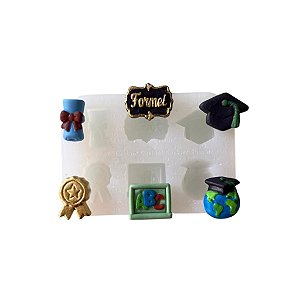 Molde de Silicone para apliques de Artesanato - Formatura