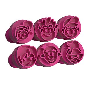 Carimbos para Doces Brigadeiros - Vanellope e Ralf