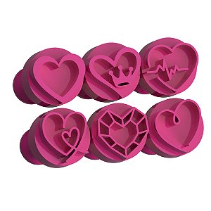 Carimbos para Doces Brigadeiros - Corações 1